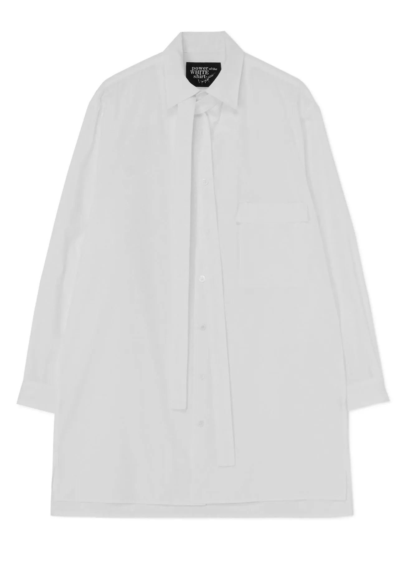 100/2 COTTON BROADCLOTH NECK TIE SHIRT