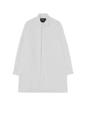 100/2 COTTON BROADCLOTH NECK TIE SHIRT