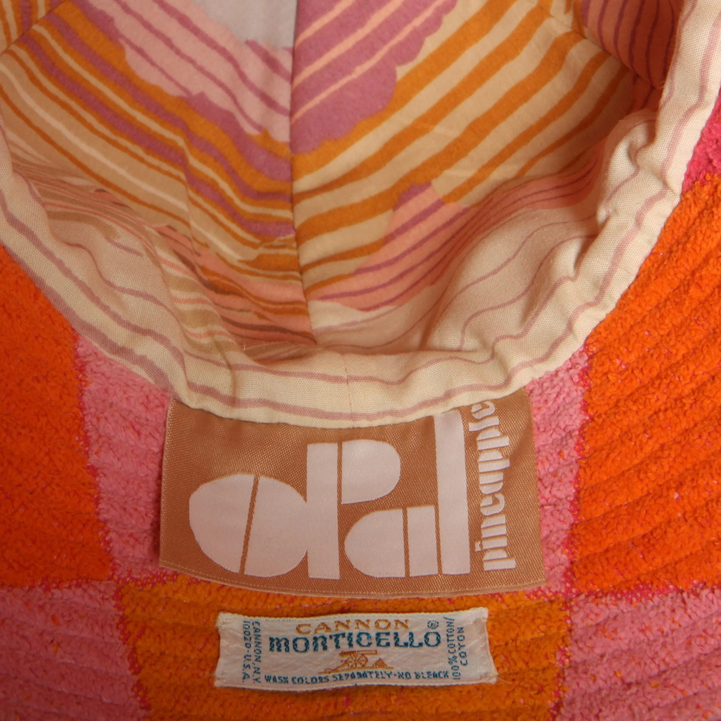 60's Cannon Monticello Graphic Three Piece Towel Ensemble