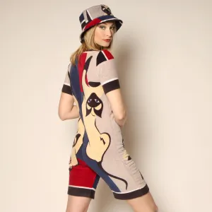 80's Hilasal Siamese Cats Romper   Hat Set