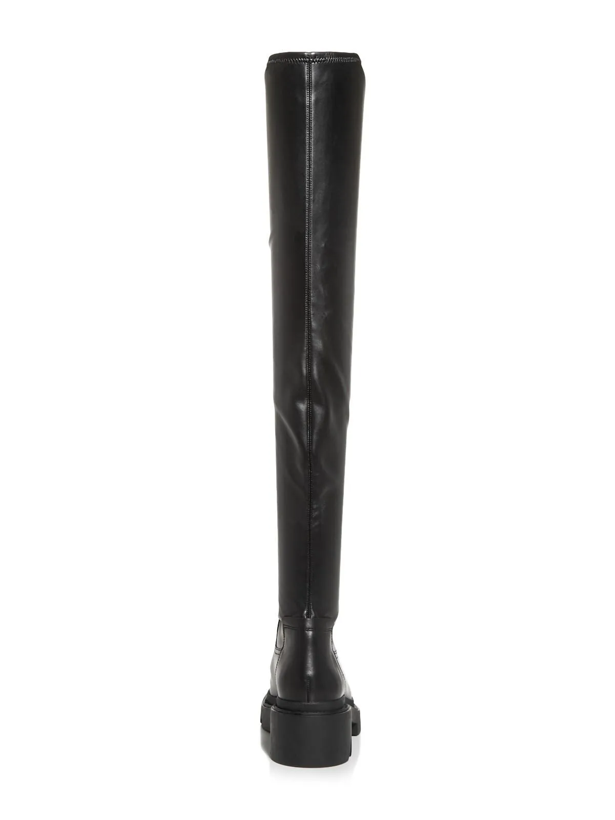 ASH Womens Black 1" Platform Stretch Comfort Manhattan Round Toe Block Heel Heeled Boots