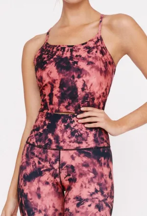 Avery Cropped Tank Infra Red Tie Dye