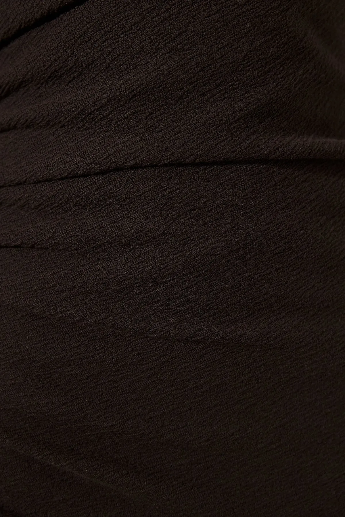BEAU ASYMMETRICAL MIDI DRESS - BLACK