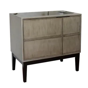 Bellaterra 36" Single Vanity Linen Brown Finish Cabinet Only 400500-LN