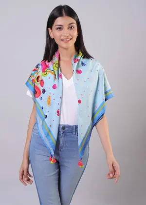 Blue Fruit Punch Women's Scarf