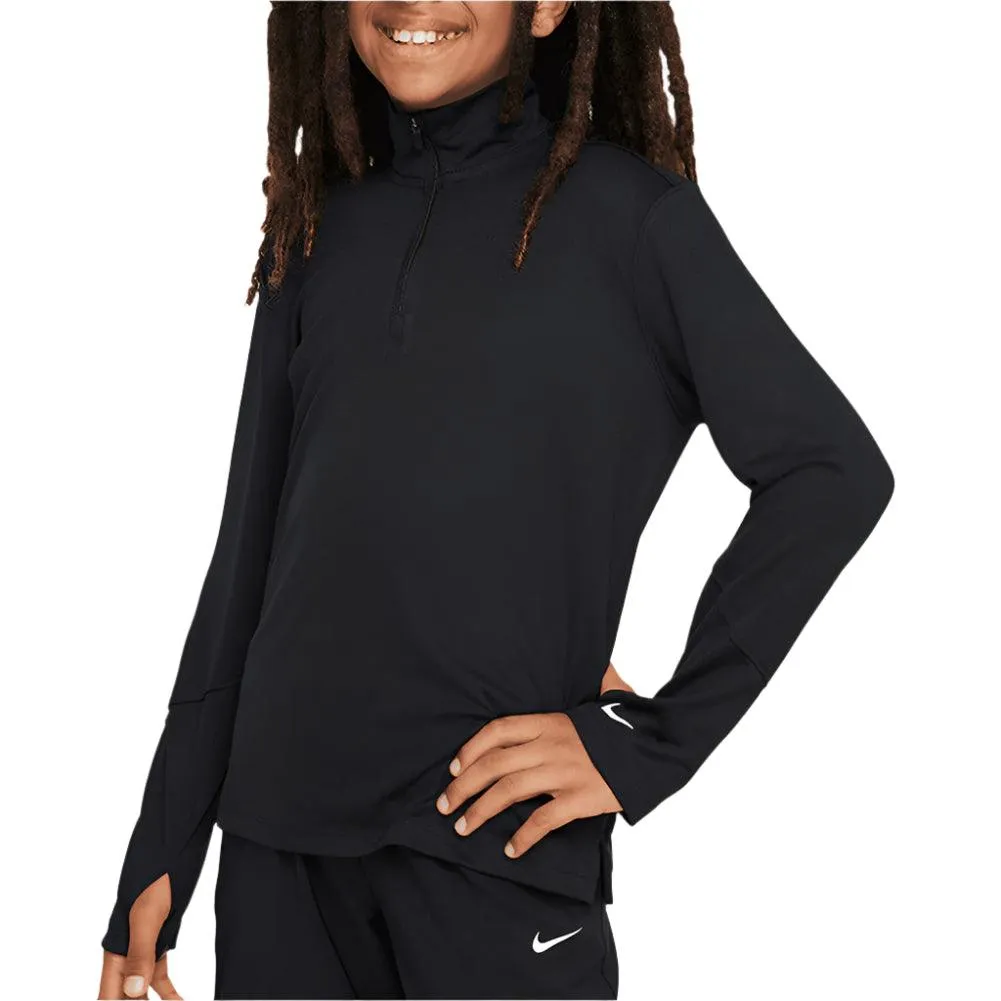 Boy`s Dri-Fit Multi Long Sleeve Half Zip Tennis Top