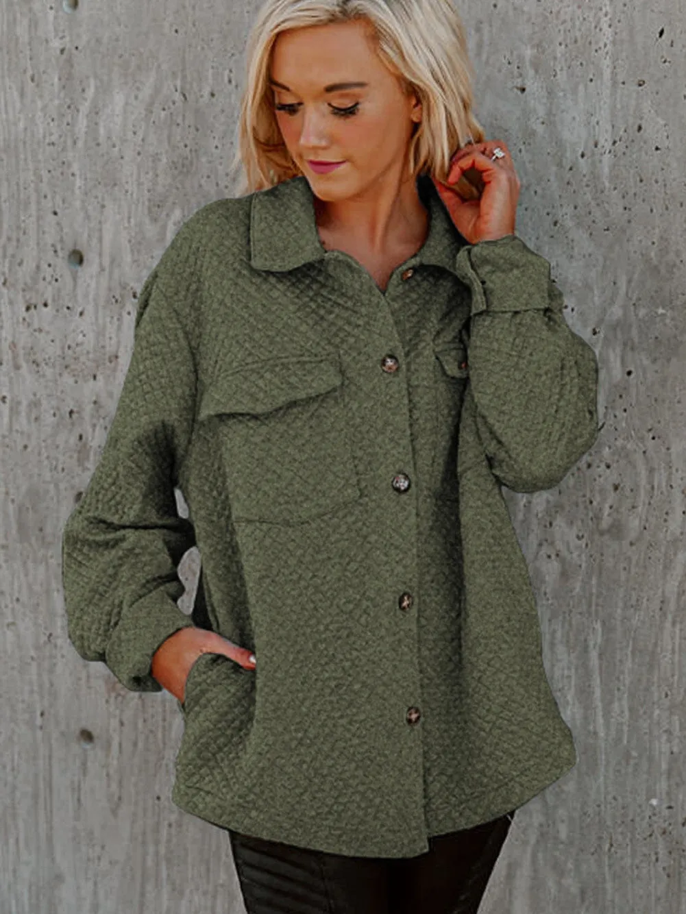 Casual Quilted Overshirt