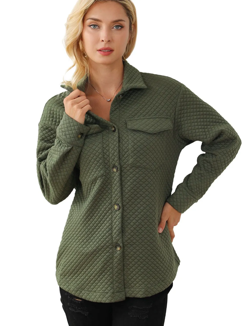 Casual Quilted Overshirt