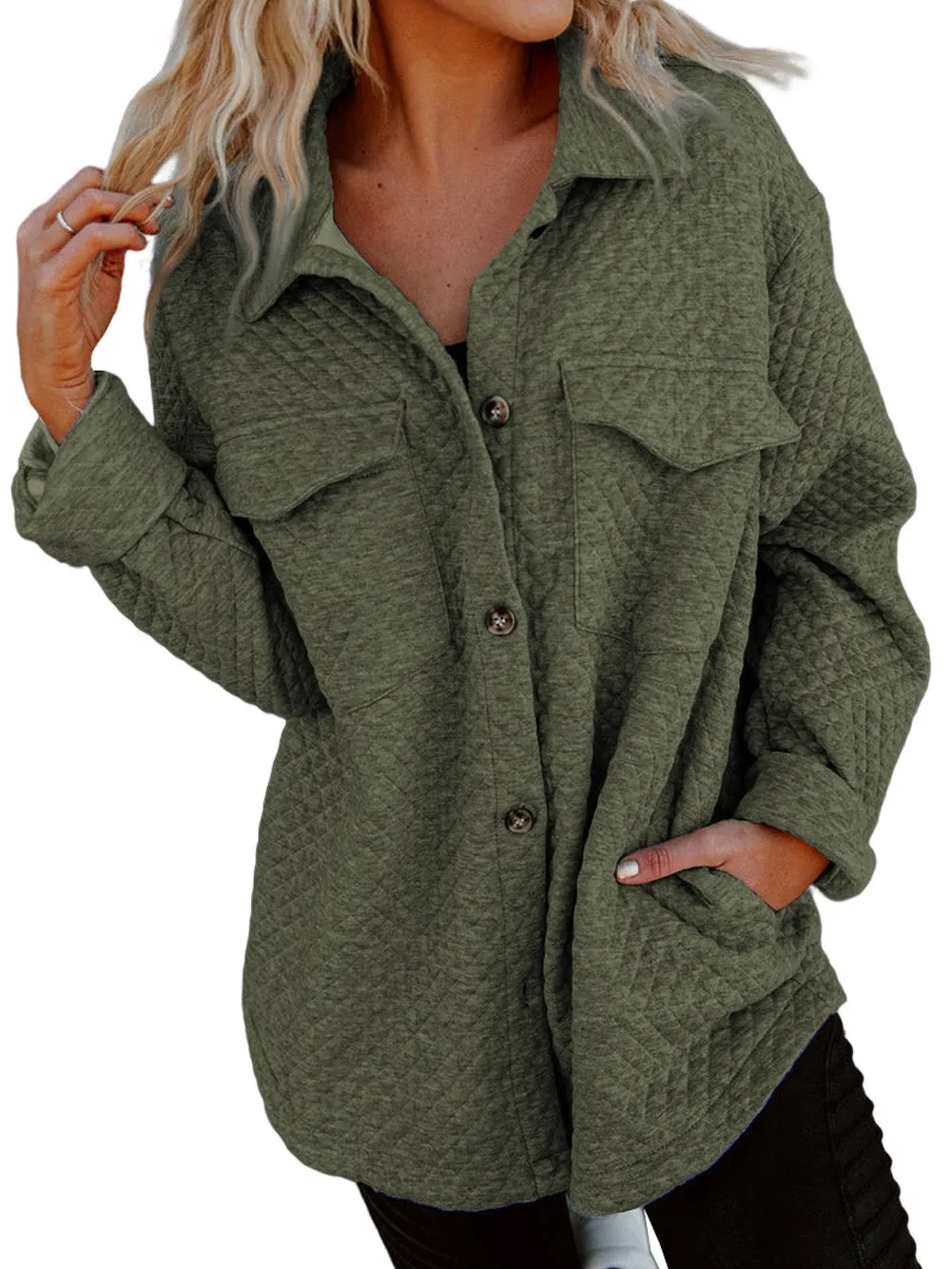Casual Quilted Overshirt
