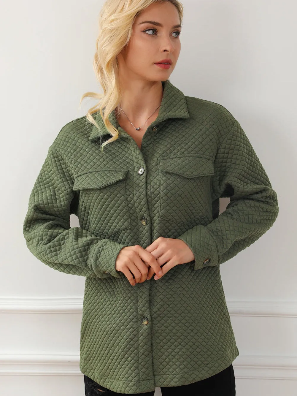 Casual Quilted Overshirt