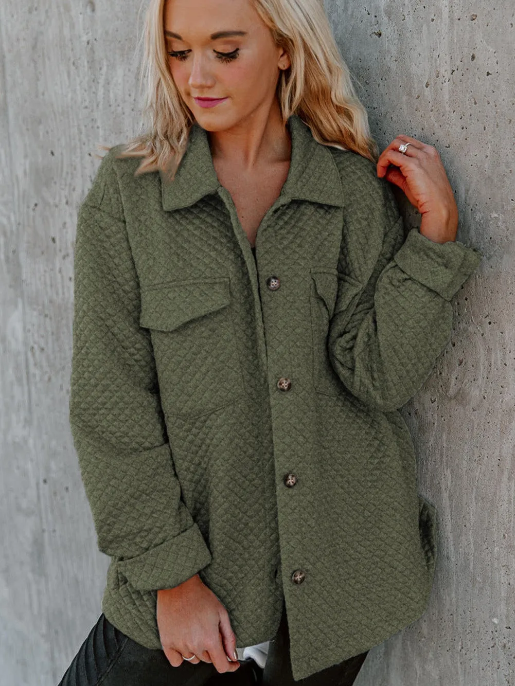 Casual Quilted Overshirt