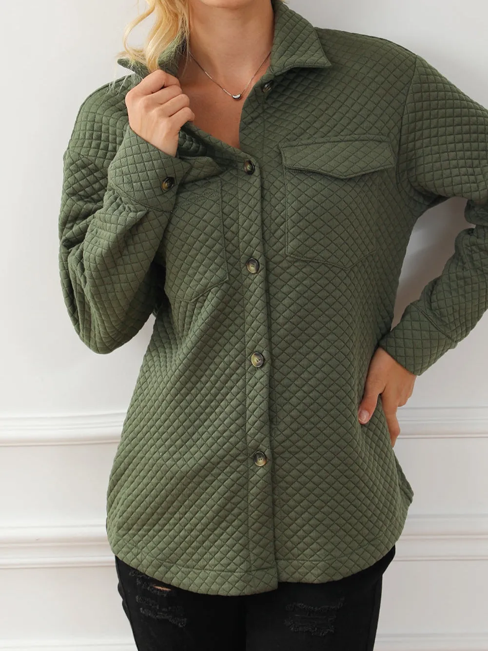 Casual Quilted Overshirt