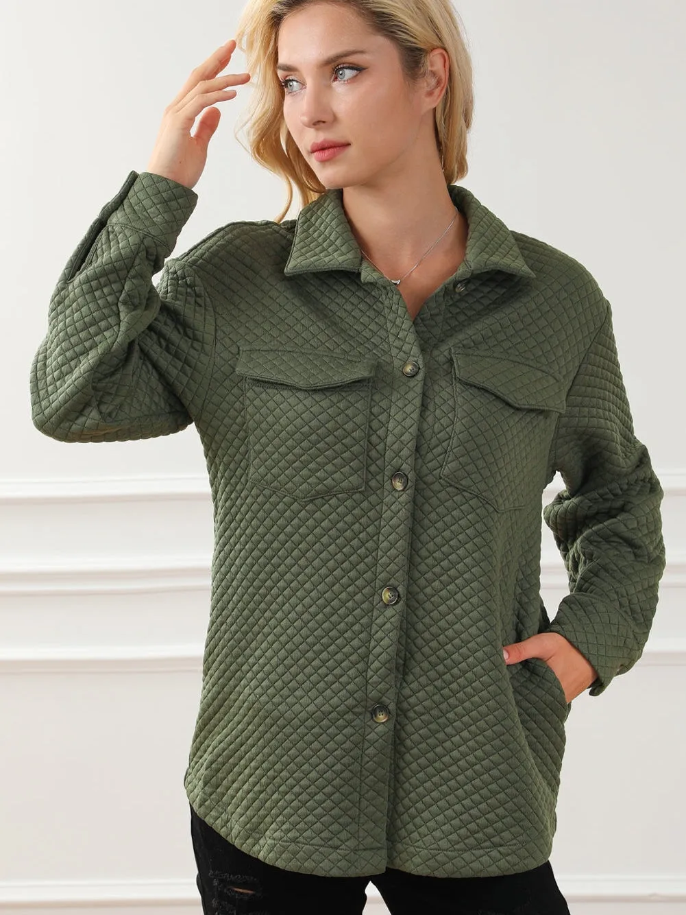 Casual Quilted Overshirt