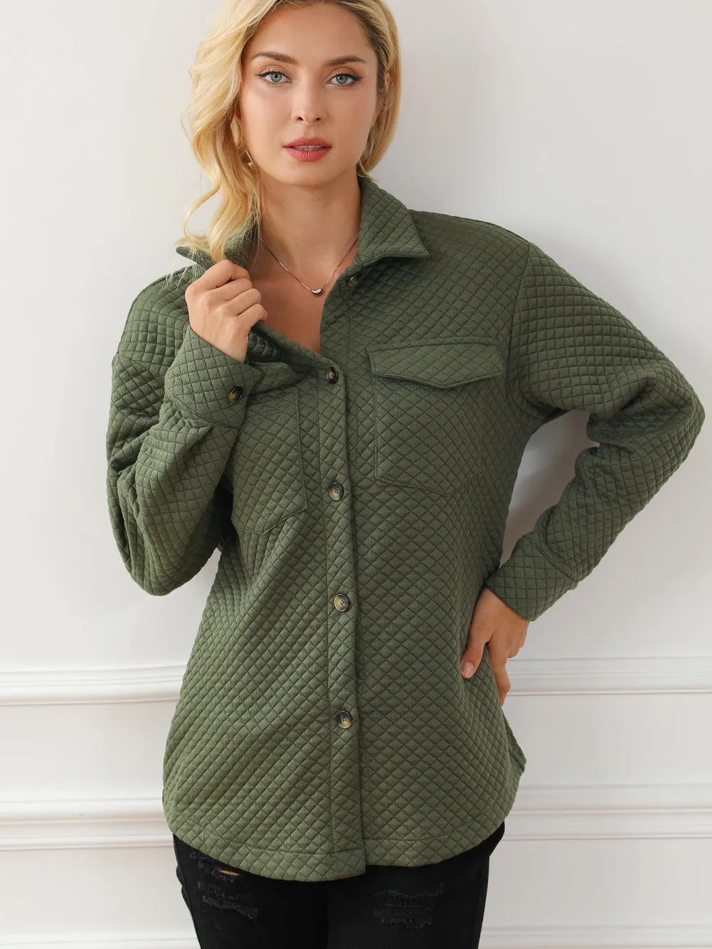 Casual Quilted Overshirt