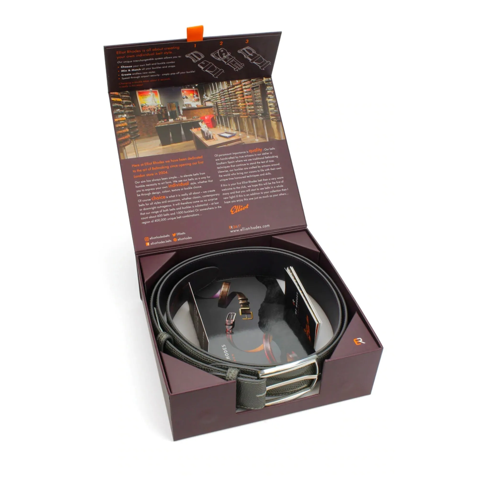 Chestnut Crotal Crystal Knot Belt