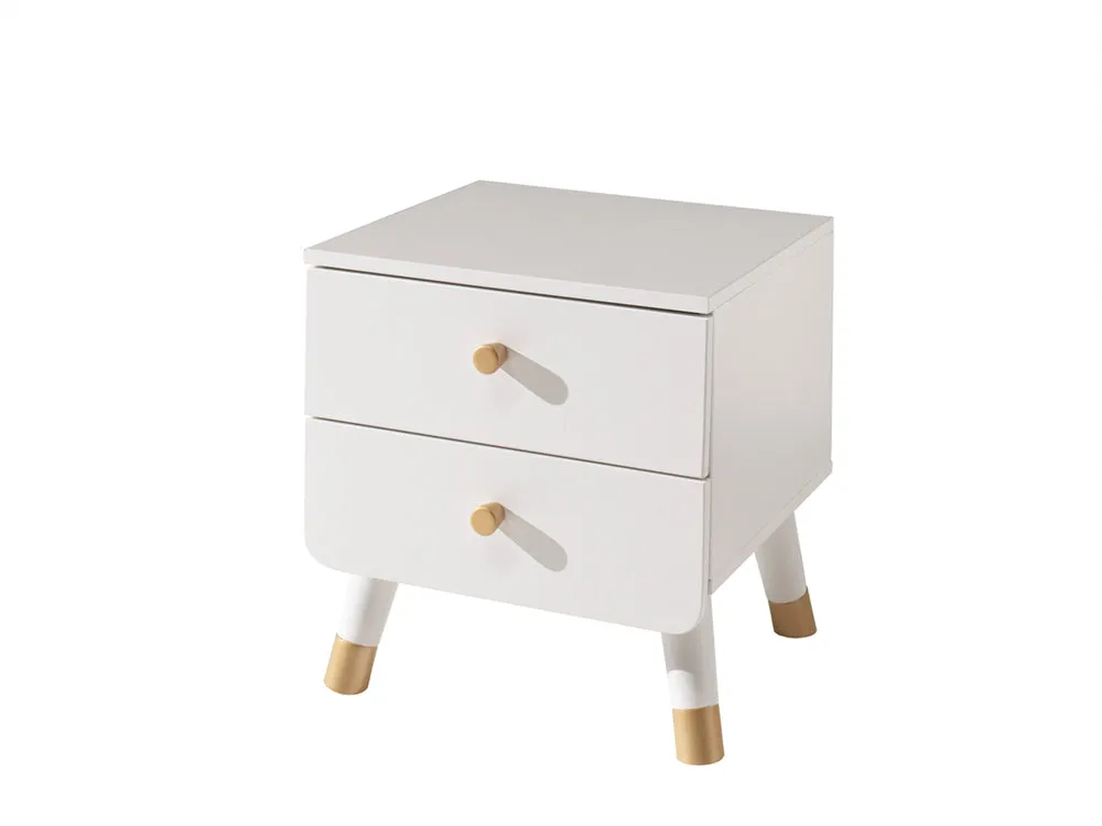Combinaison Lit Billy Blanc, Armoire & Table de Chevet