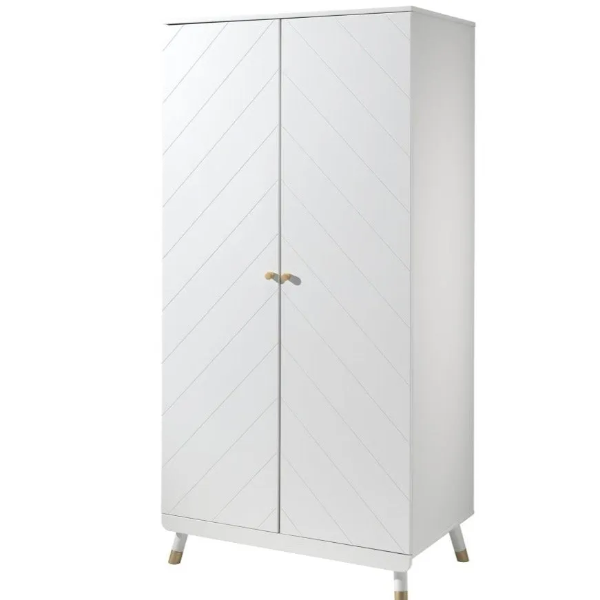 Combinaison Lit Billy Blanc, Armoire & Table de Chevet