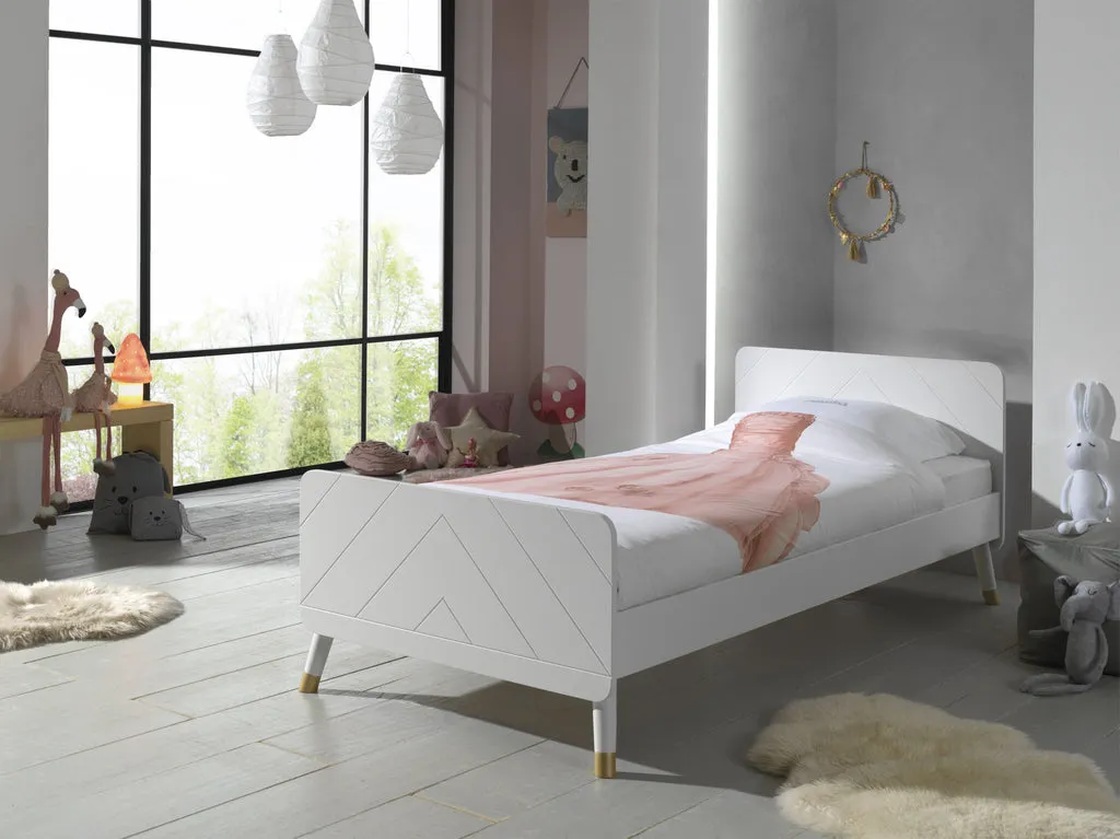 Combinaison Lit Billy Blanc, Armoire & Table de Chevet