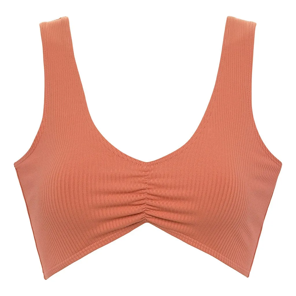 Coral Rib Kim Variation Bikini Top