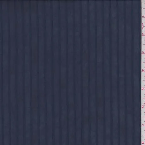 Dark Blue Stripe Chiffon Fabric