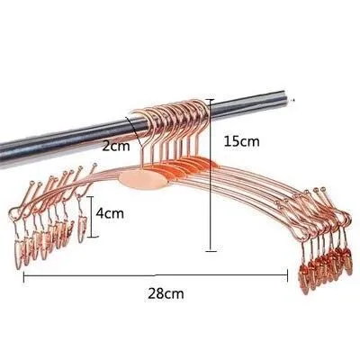 Elegant Gold Alloy Hangers - Chic Organization for Lingerie & Undergarments