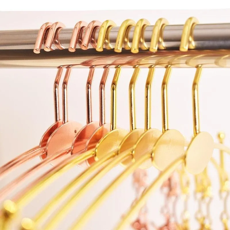 Elegant Gold Alloy Hangers - Chic Organization for Lingerie & Undergarments