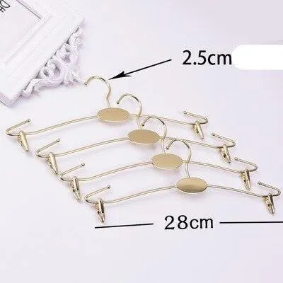 Elegant Gold Alloy Hangers - Chic Organization for Lingerie & Undergarments