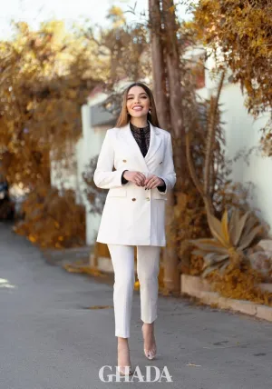 Ensemble blanc - Veste et pantalon