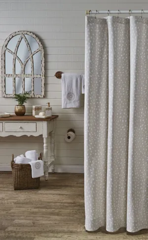 Fawn Shower Curtain and Window Valance