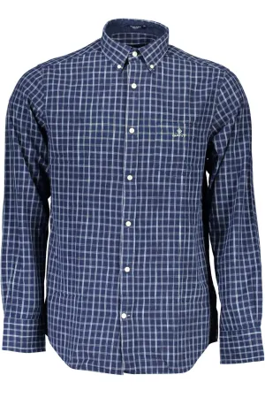 Gant Blue Cotton Men Shirt
