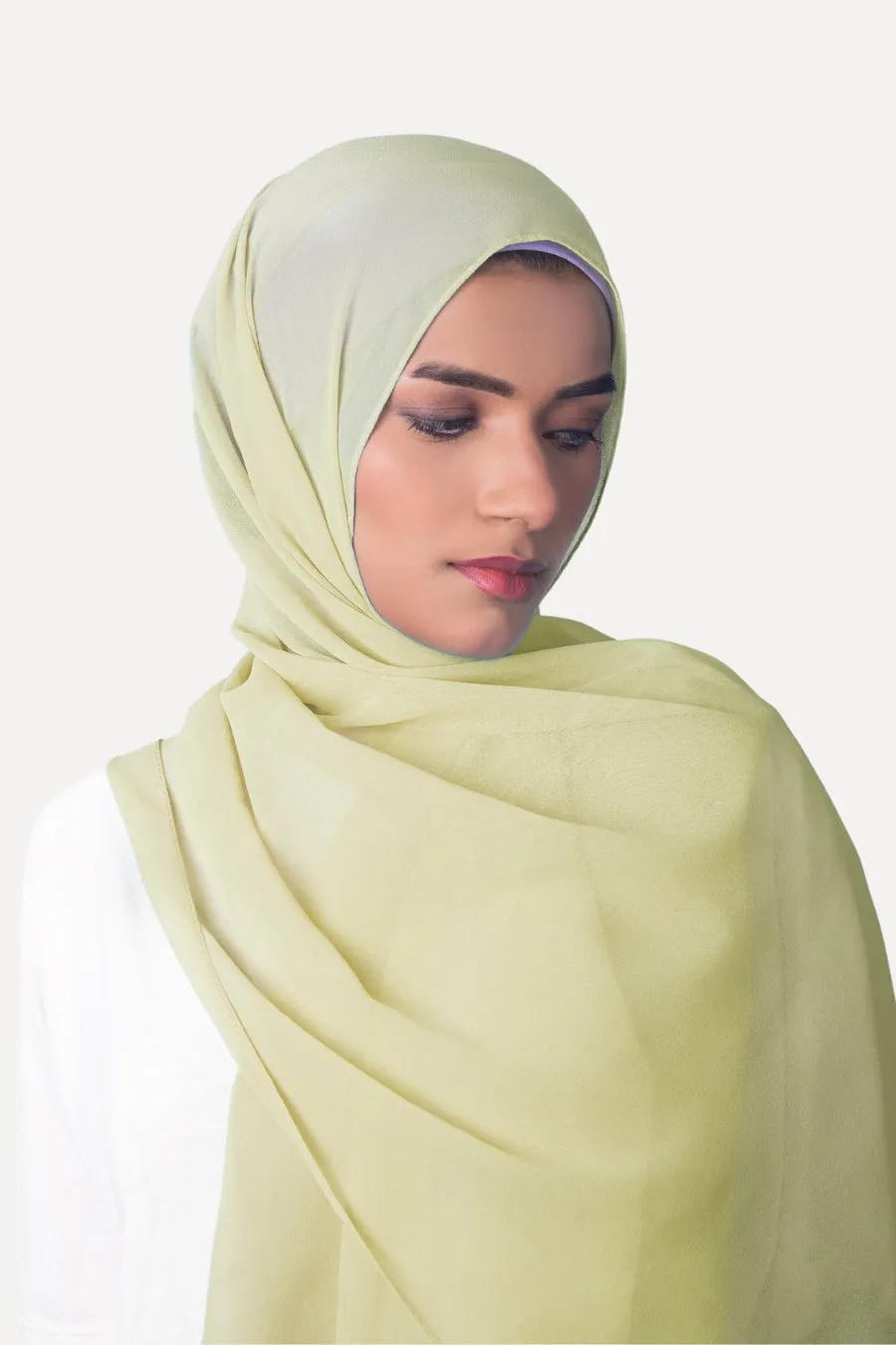 Georgette Hijab - Lemon