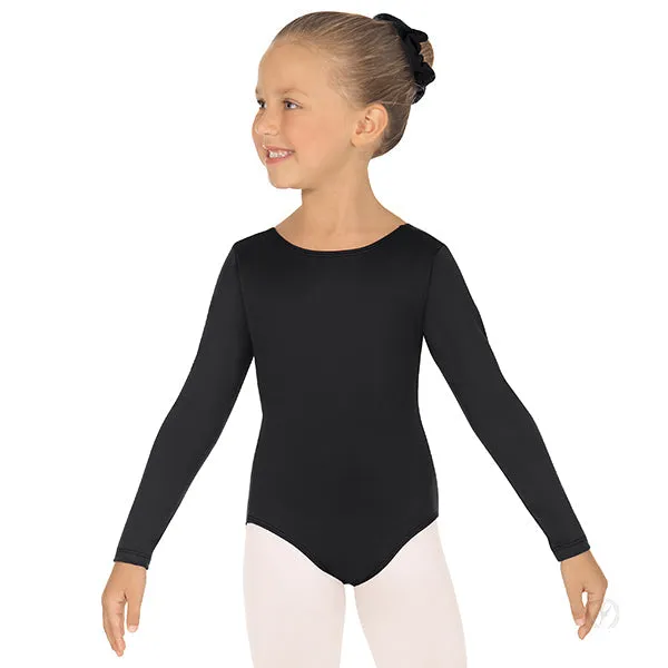 Girls Long Sleeve Leotard with Tactel® Microfiber (44265C)