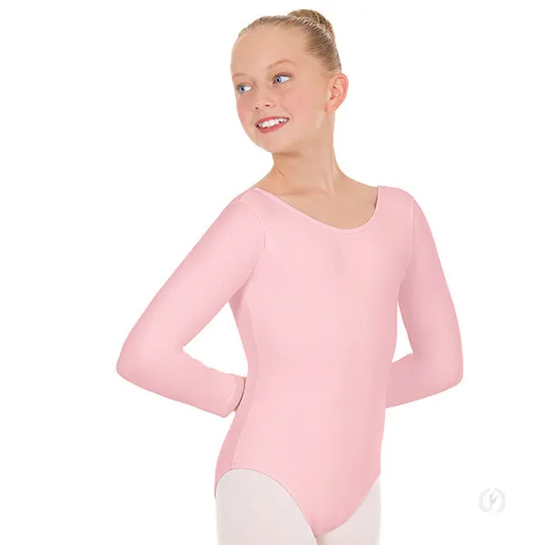 Girls Long Sleeve Leotard with Tactel® Microfiber (44265C)