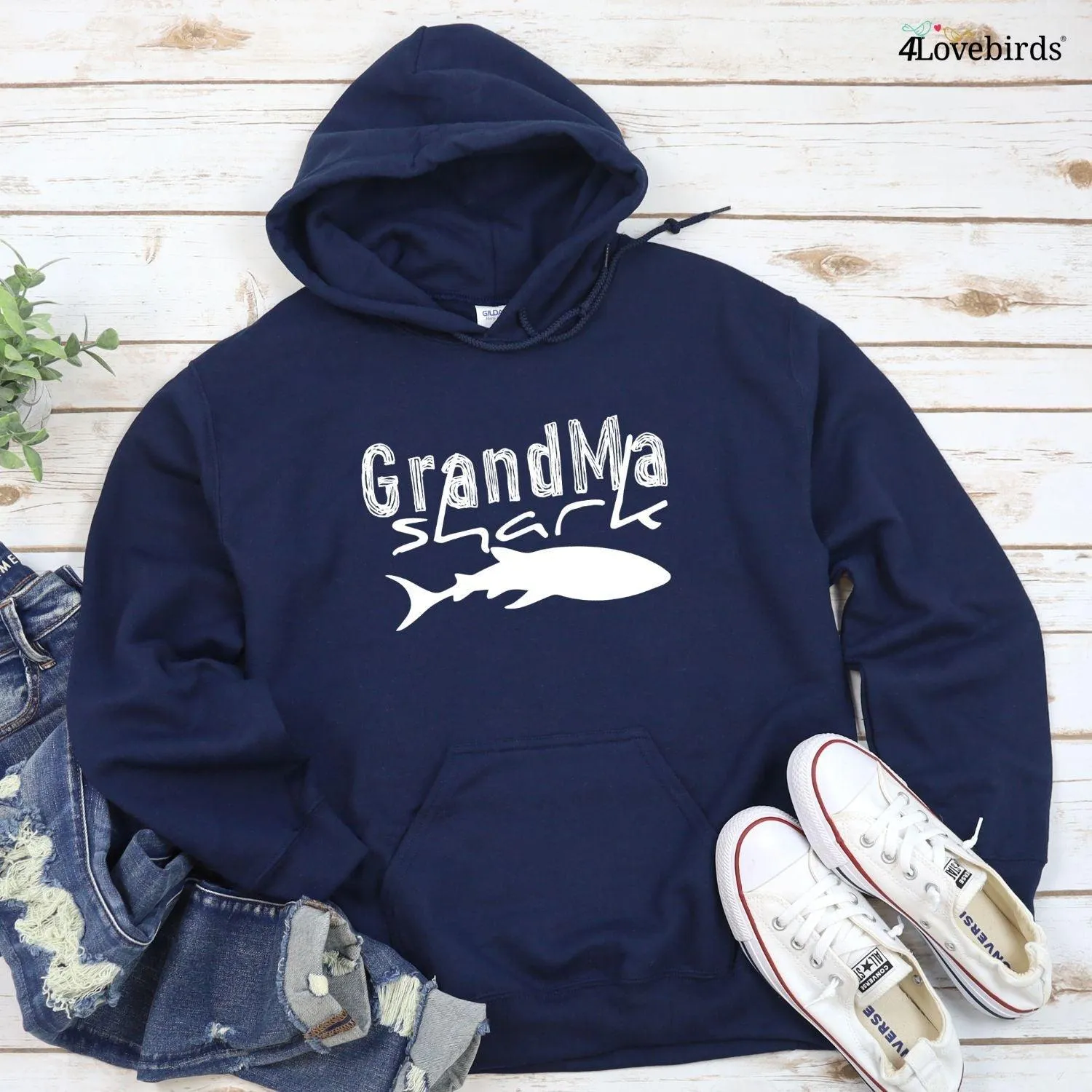Grandma & Grandpa's Shark Matching Outfits For Grandparents