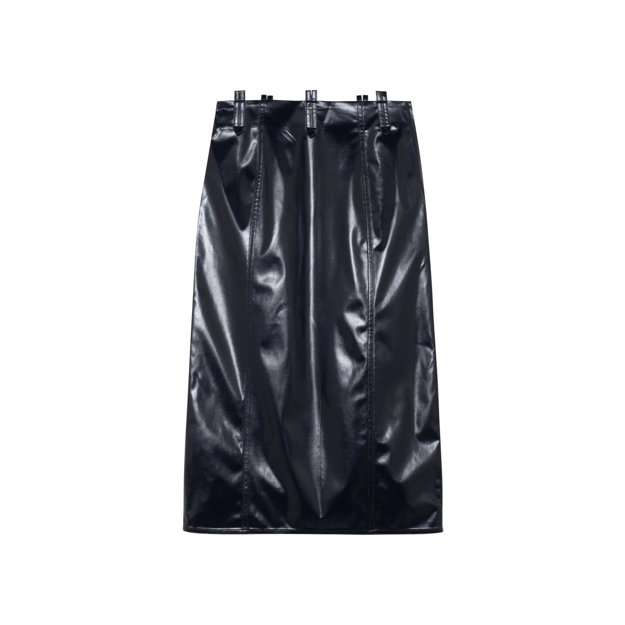 Half-length Leather Skirt