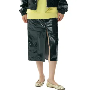 Half-length Leather Skirt
