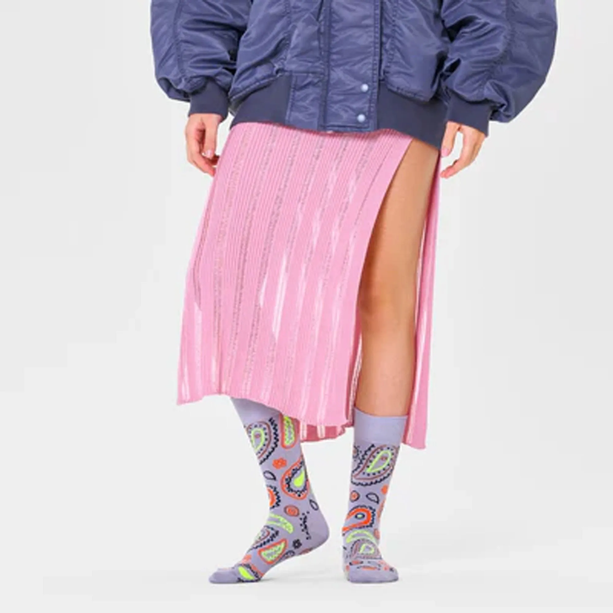 Happy Socks | PAISLEY SOCK  { GREY