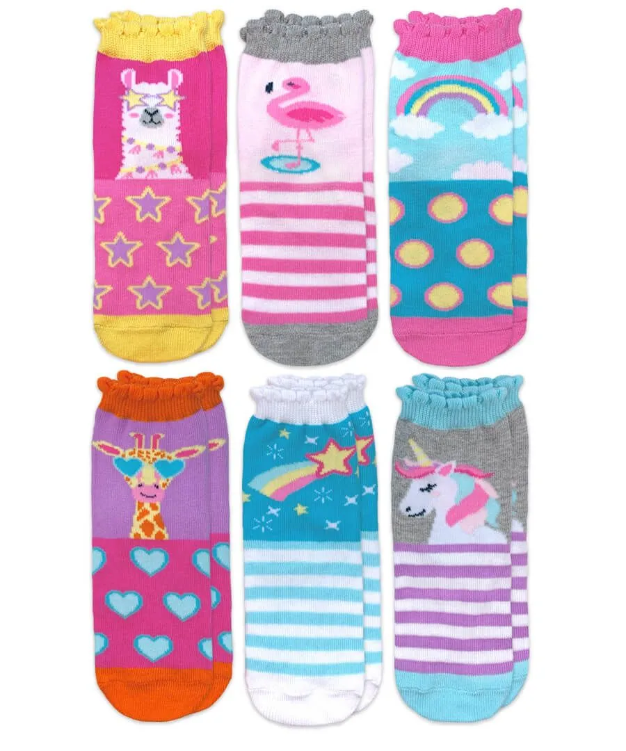 Jefferies Socks Unicorn Llama Giraffe Flamingo Pattern Crew Socks