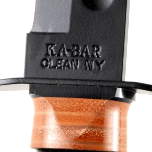 Ka Bar Usmc 7 Tactical Knife With Brown Leather Sheath
