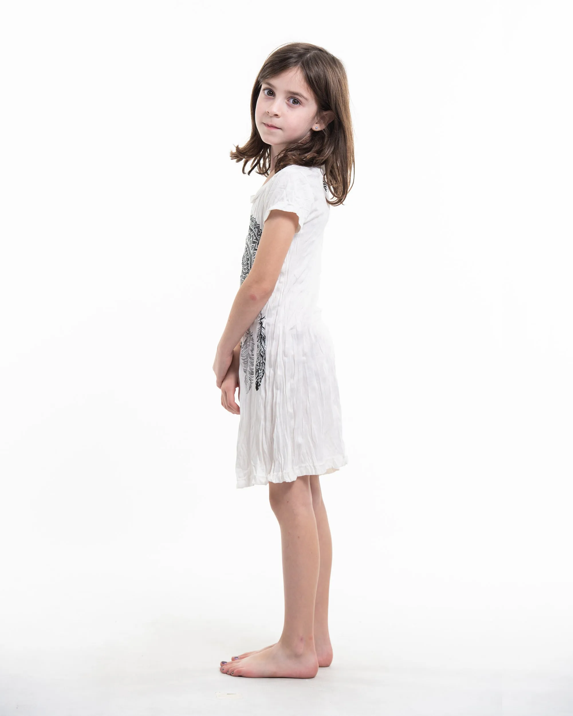Kids Dreamcatcher Dress in White