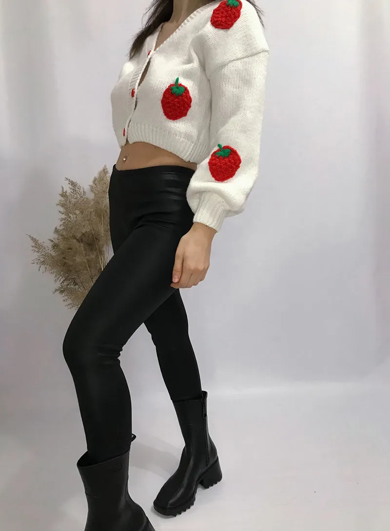 Ladies Warm Thick Velvet Faux Leather Leggings Gothic Legging Pants Punk Rock Slim Skinny Pencil Pants For Women
