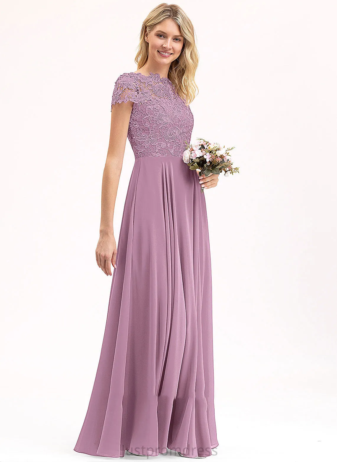 Length Pockets ScoopNeck Neckline Embellishment Floor-Length A-Line Silhouette Fabric Presley A-Line/Princess Scoop Bridesmaid Dresses