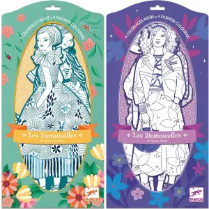Les Demoiselles Fashion Colouring Paper Dolls Asst