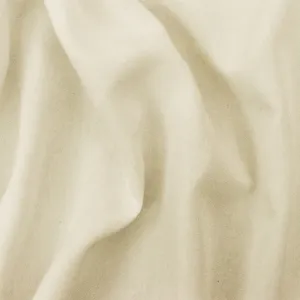 Light Ivory Solid Cotton Cross Hatch Woven Fabric