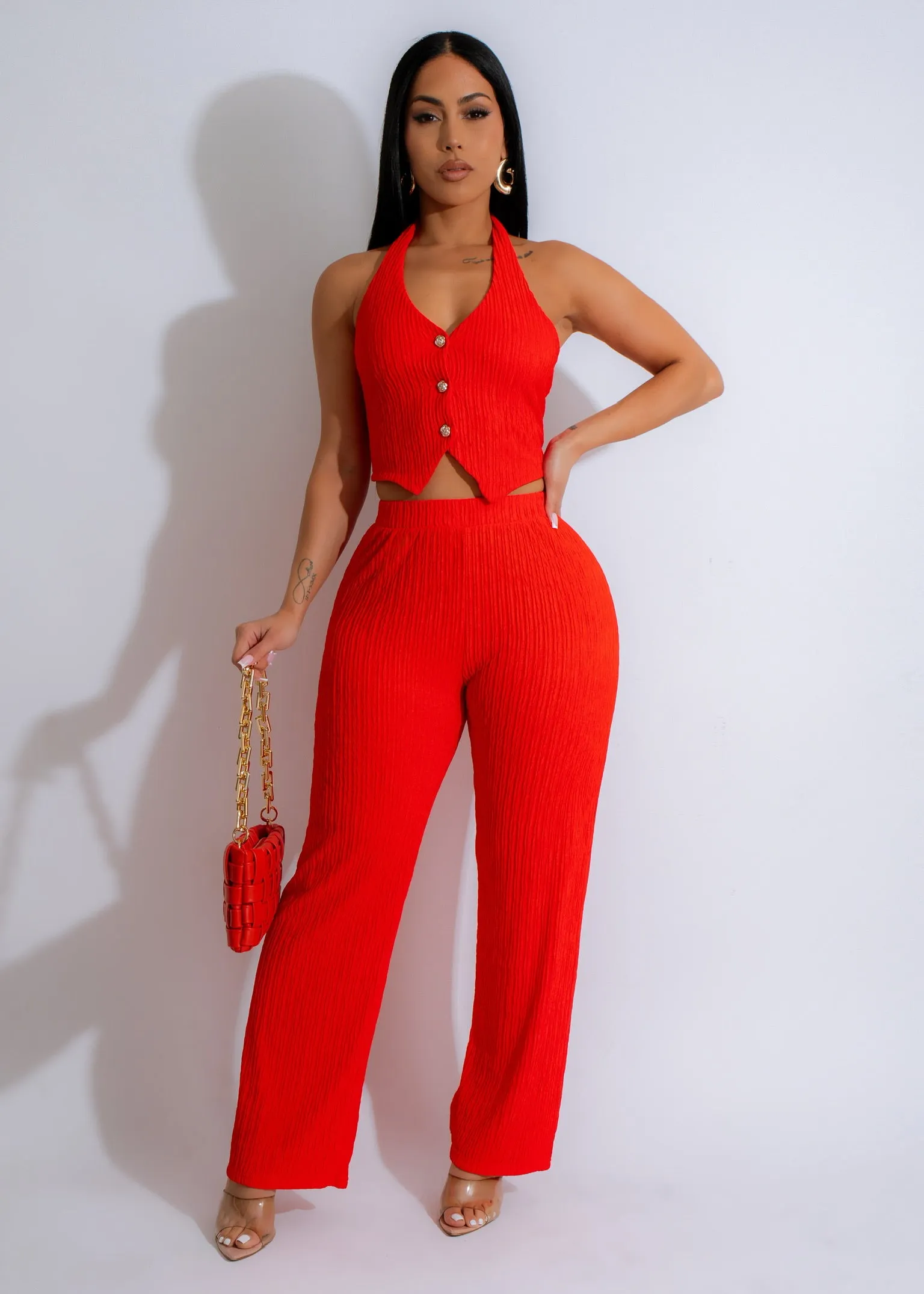 Like A Princess Pant Set Orange