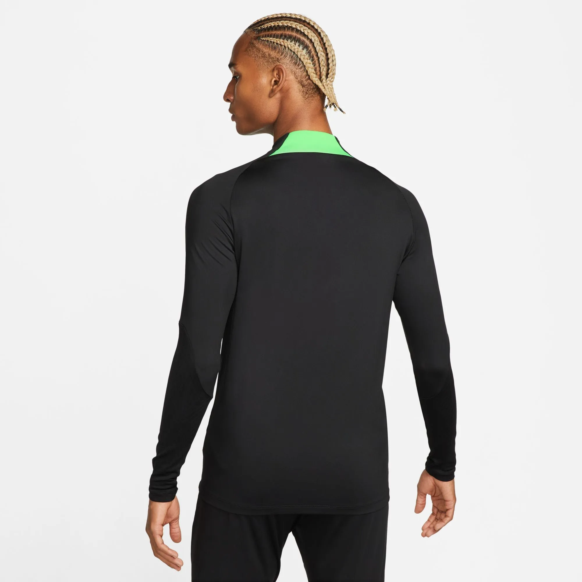 Liverpool FC Strike Men's Nike Dri-FIT Black/Green Soccer Drill Top