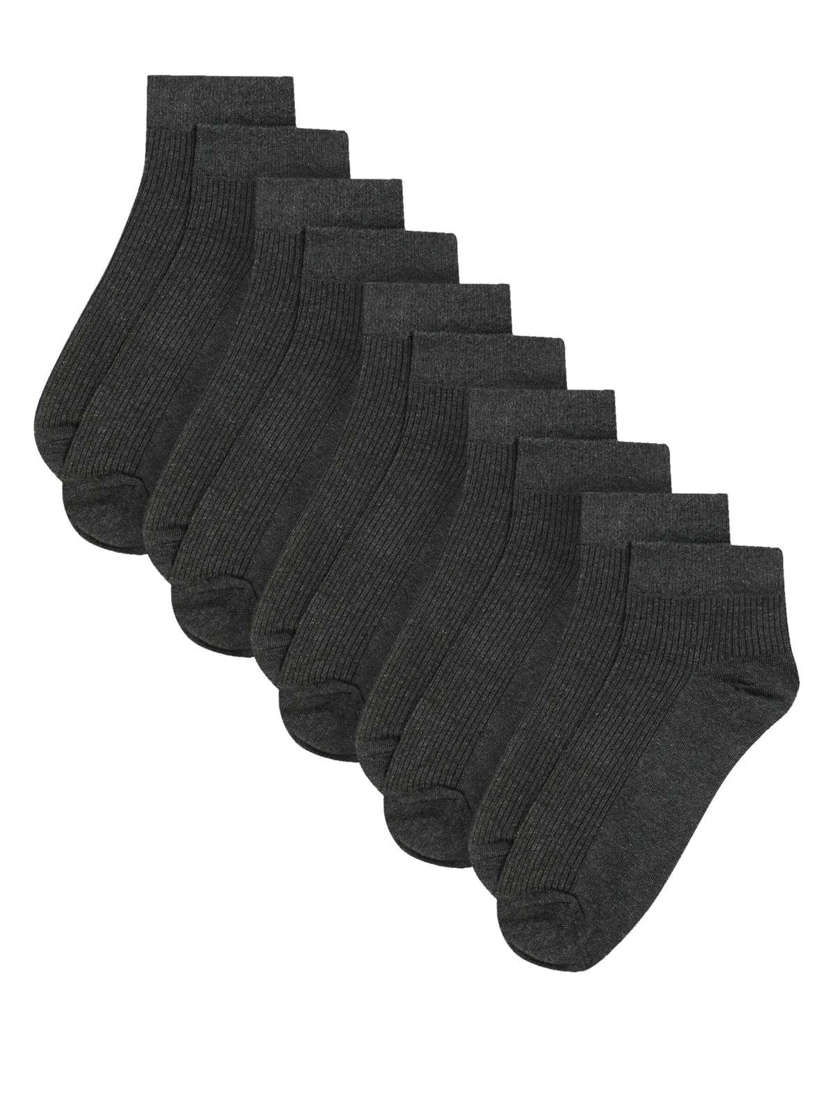 Men Set of 5 Anthra Ankle Length Socks