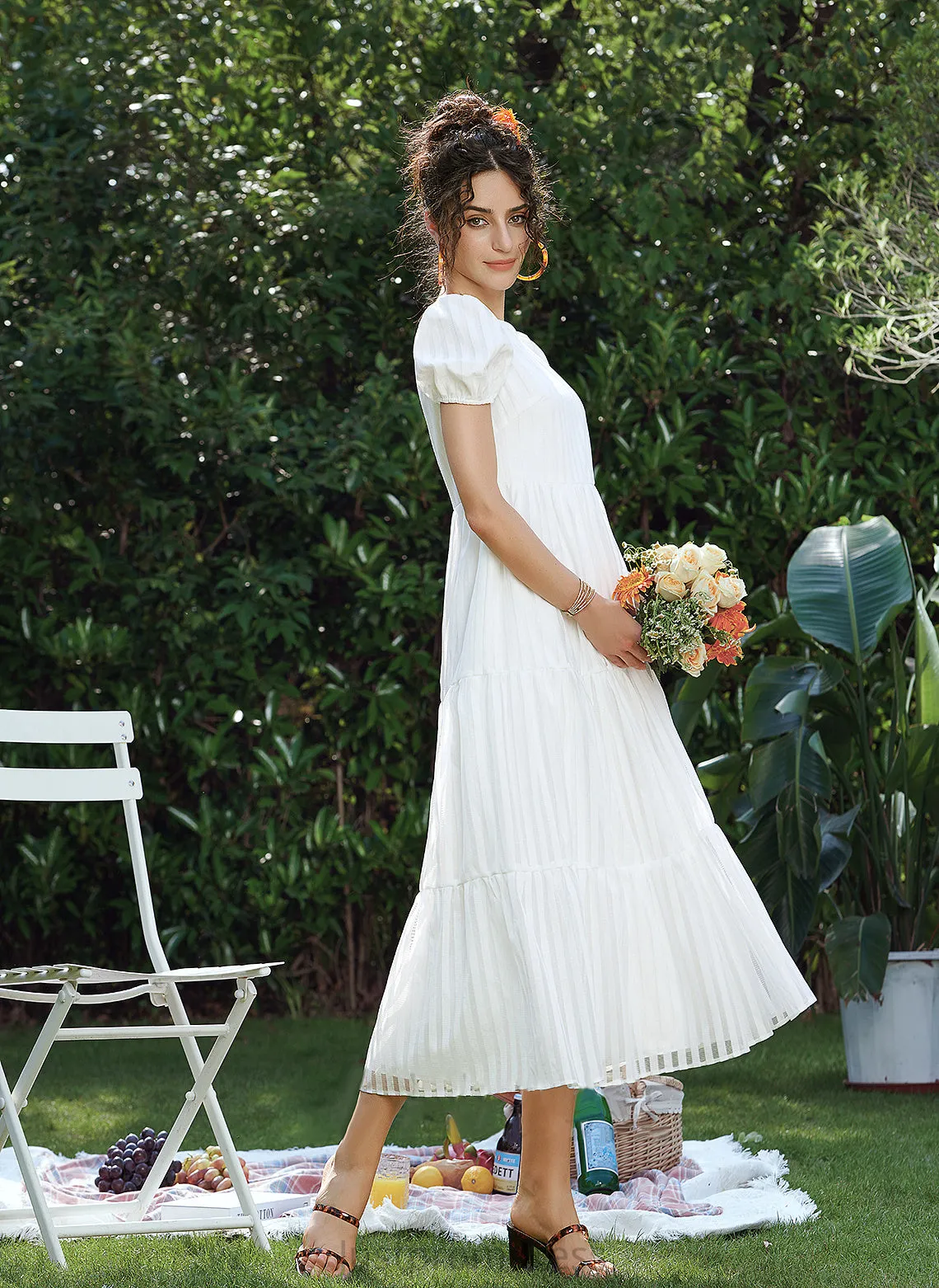 Neck Dresses Joanne Round A-line Formal Dresses