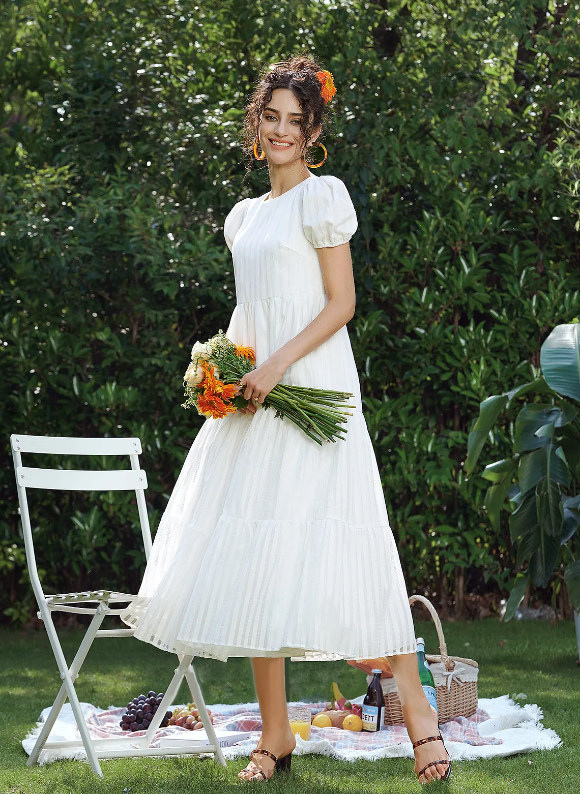 Neck Dresses Joanne Round A-line Formal Dresses