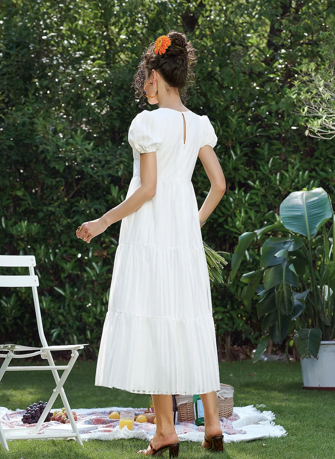 Neck Dresses Joanne Round A-line Formal Dresses